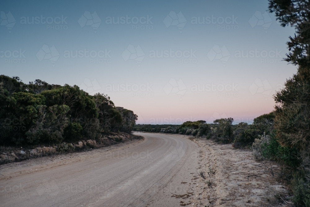 Sunset at Coorong National Park - Australian Stock Image