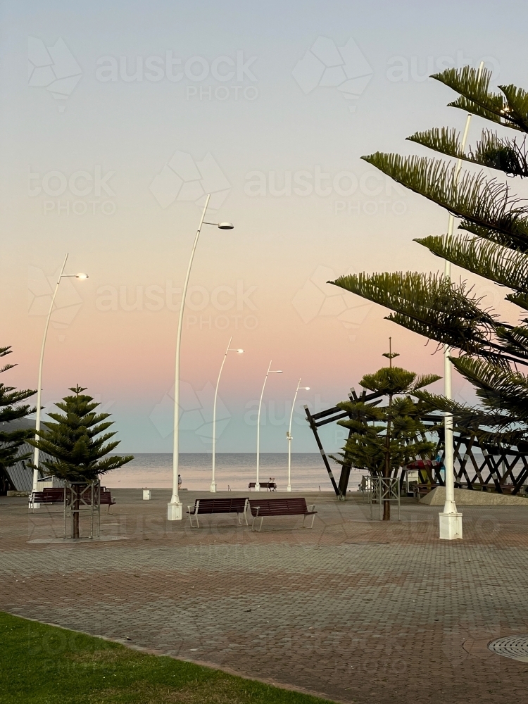 Sunset at Devonport Foreshore - Australian Stock Image