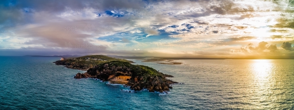 Sunset Bustard Bay - Australian Stock Image