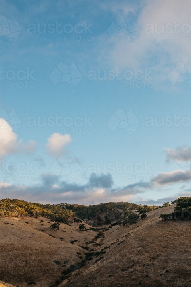 Sunset mountain top - Australian Stock Image
