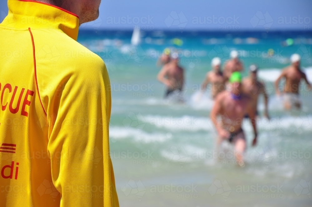 Surf life saver - Australian Stock Image