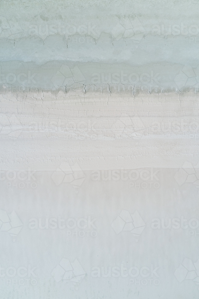 Surface texture of a dry salt lake - Australian Stock Image