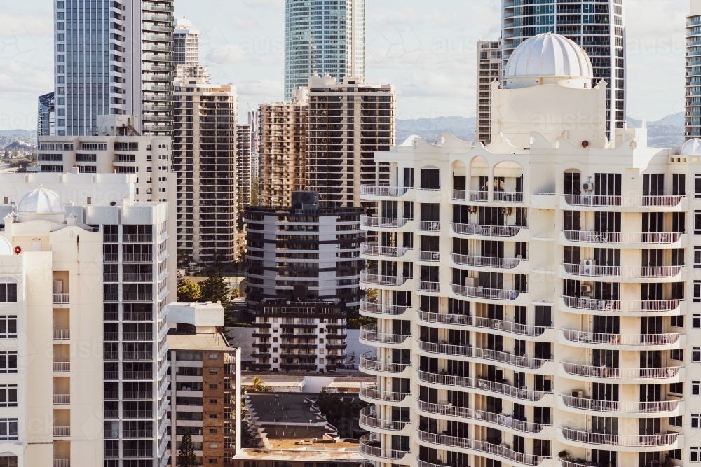 surfers paradise high rises - Australian Stock Image