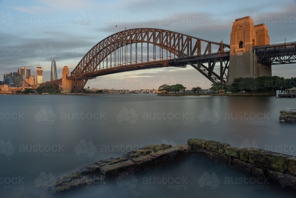Sydney Harbour Bridge at dawn - Australian Stock Image