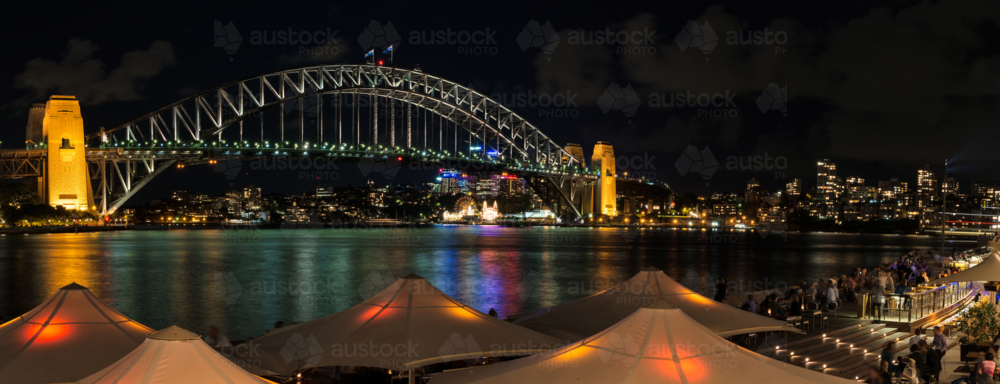 Sydney Harbour Bridge BY Night - Australian Stock Image