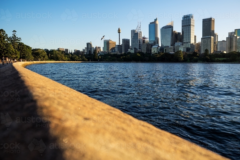 Sydney Skyline from Mrs Macquarie's Chair - Australian Stock Image