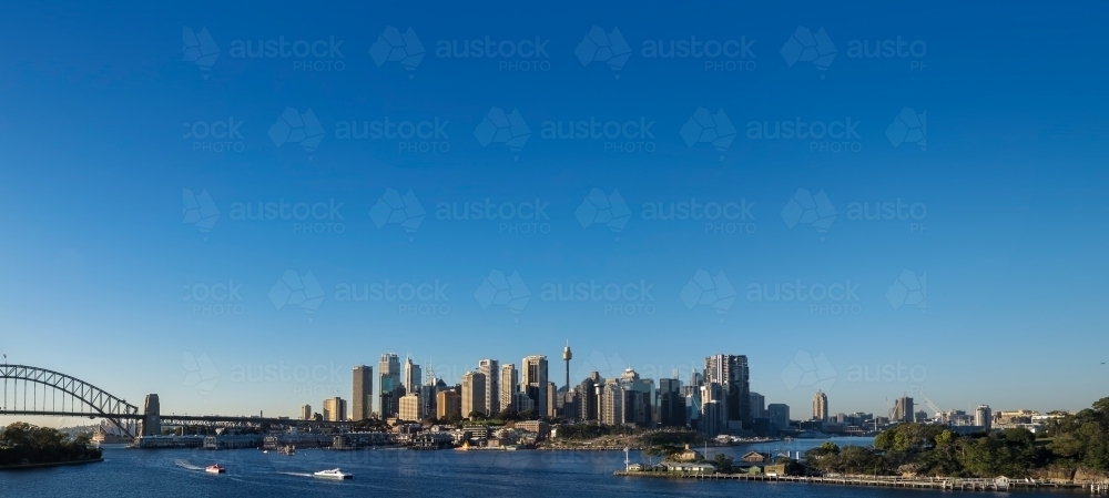 Sydney Skyline Panorama - Australian Stock Image