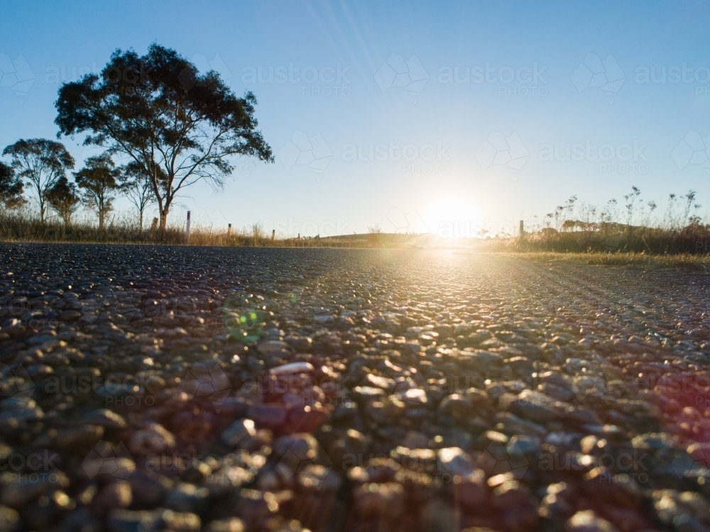 Image of Take off view from drone at ground level - Austockphoto