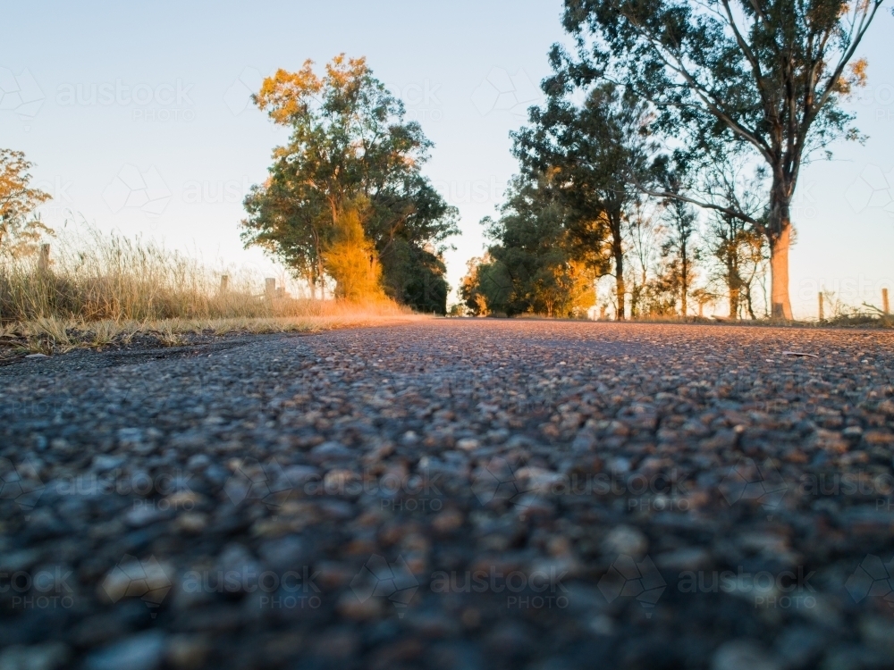 Take off view from drone at ground level - Australian Stock Image