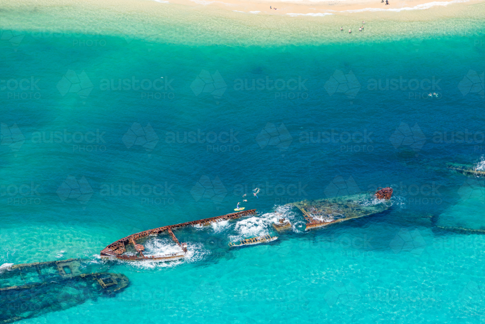 Tangalooma Wrecks - Australian Stock Image