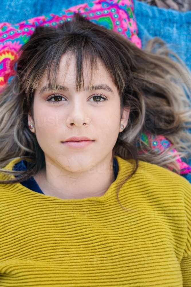 teen girl portrait - Australian Stock Image