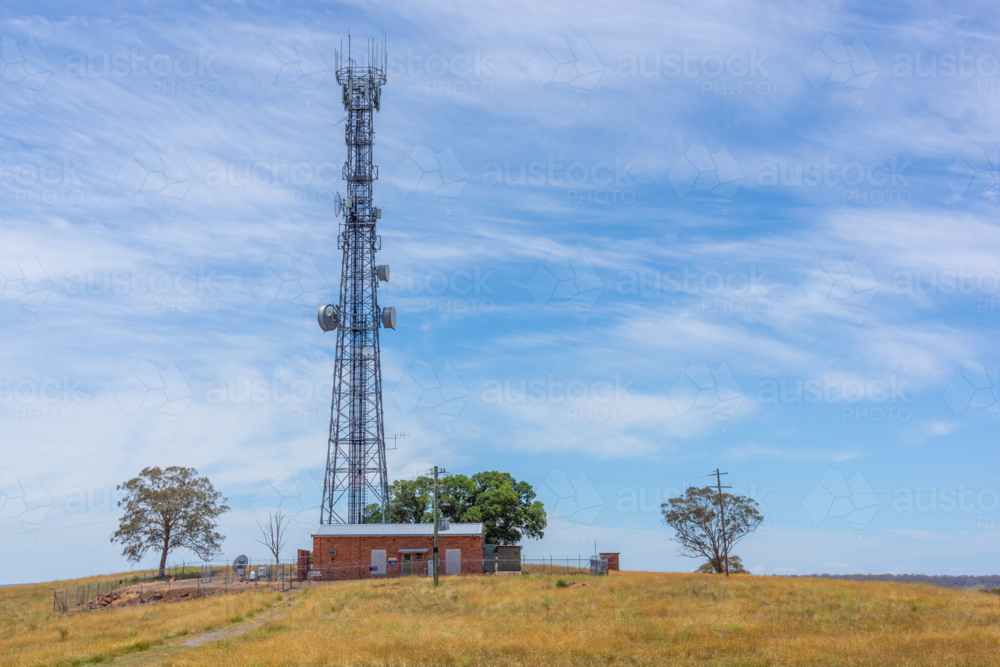 Telecoms Tower in Glen Innes, northern New South Wales, Australia - Australian Stock Image