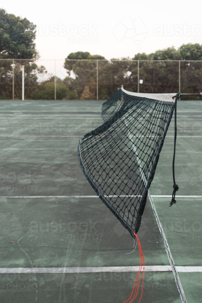 Tennis and netball court in regional Australia - Australian Stock Image