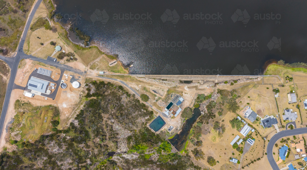 Tenterfield reservoir dam in northern New South Wales - Australian Stock Image