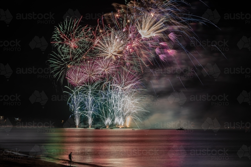 Territory Day fireworks - Australian Stock Image