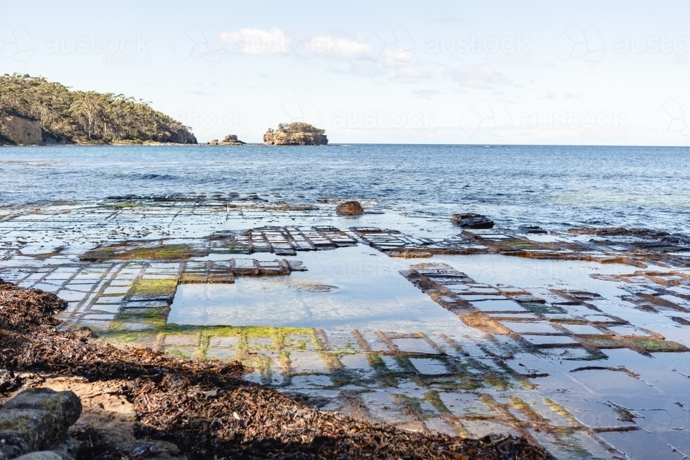 Tessellated Pavement, Tasmania - Australian Stock Image