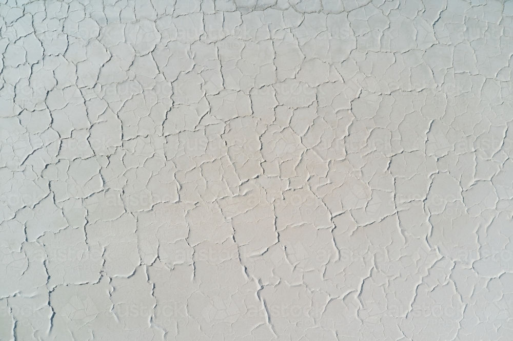 Texture of the dry surface on a salt lake - Australian Stock Image