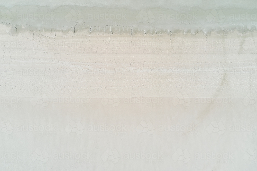 Texture of the dry surface on a salt lake in Western Australia. - Australian Stock Image