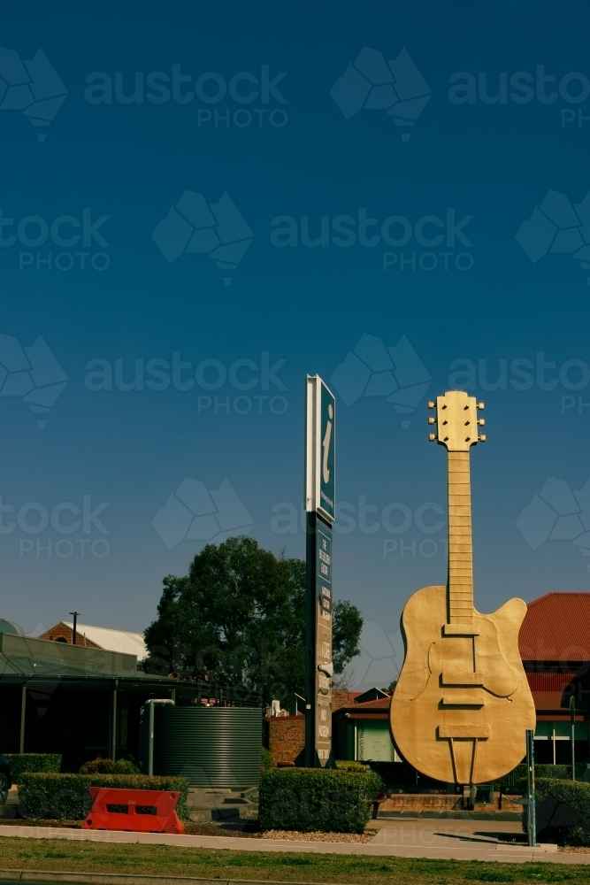 The Big Golden Guitar, Tamworth NSW - Australian Stock Image