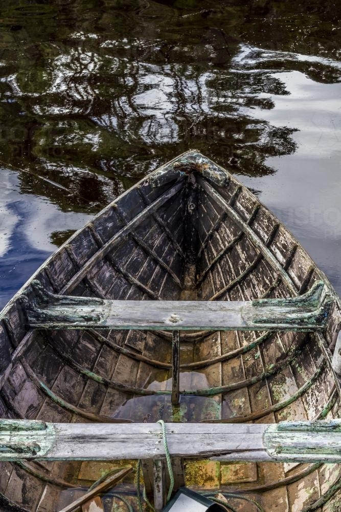 wooden boat bow image of the bow of an old wooden boat in the water wooden boat bow image of the bow of an old wooden boat in the water
