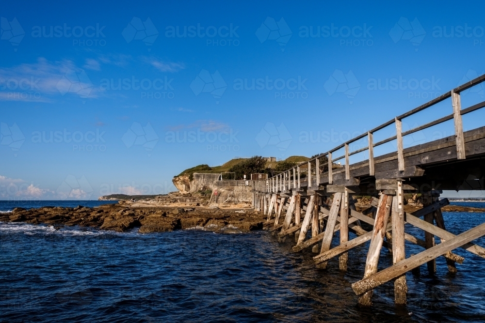 The Bridge to Bare Island - Australian Stock Image
