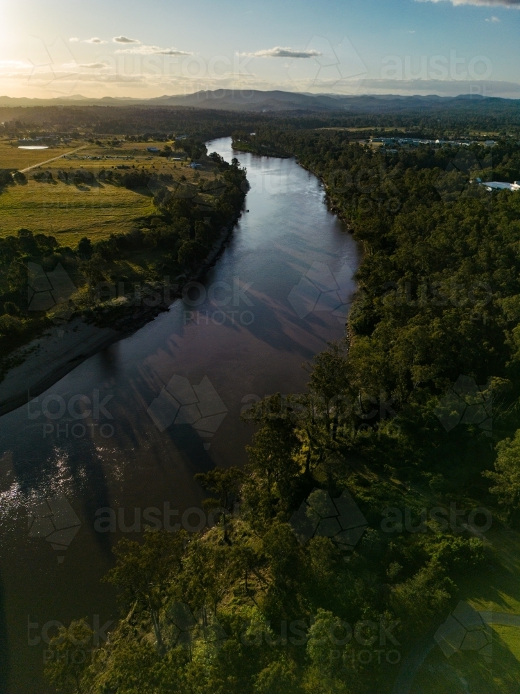 Image of The Brisbane River in the western suburbs of Brisbane Austockphoto