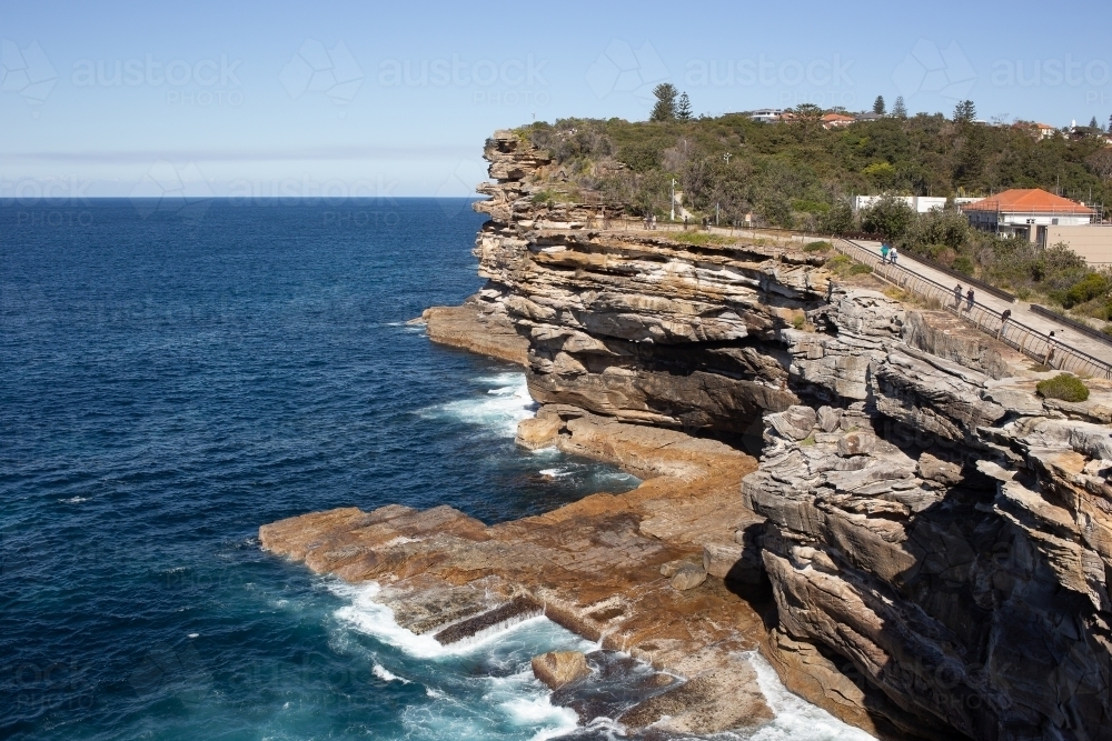 The Gap cliffs in Sydney - Australian Stock Image