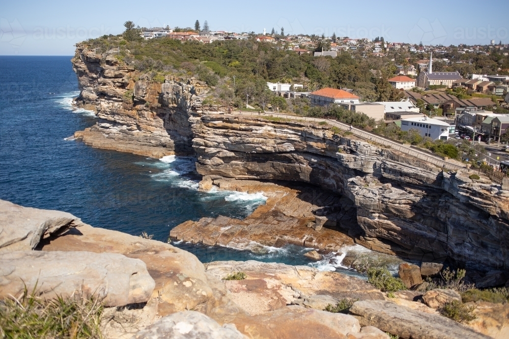 The Gap cliffs in Sydney - Australian Stock Image