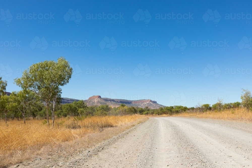the Gibb River Road through Home Valley Station in the Kimberley - Australian Stock Image