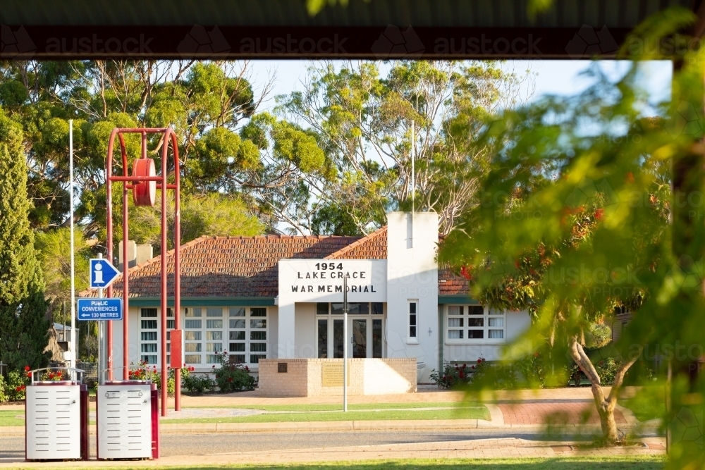 The Lake Grace War Memorial in Stubbs Street - Australian Stock Image