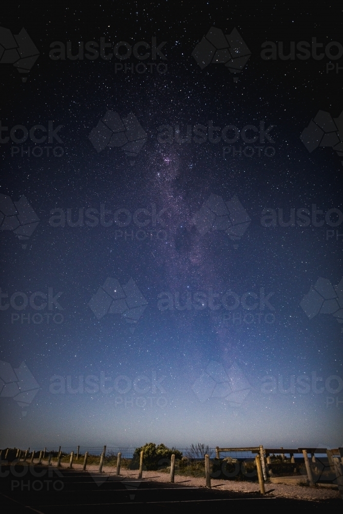 The milky way at the beach - Australian Stock Image