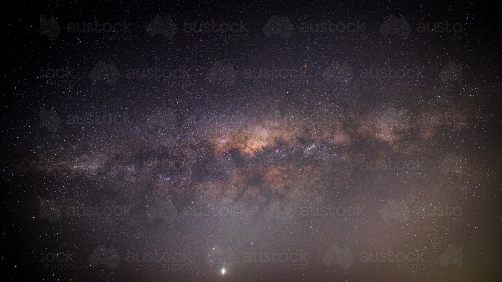 The Milky Way with Venus - Australian Stock Image