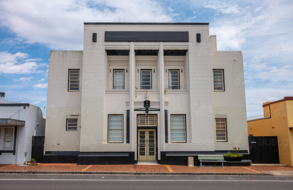 The old Commonwealth Bank building in Tenterfield, now an Airbnb - Australian Stock Image