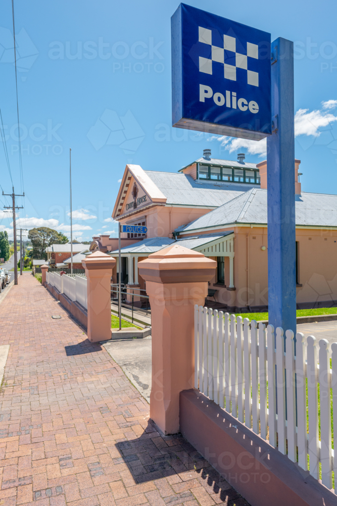 The old Court House in Tenerfield in northern New South Wales - Australian Stock Image