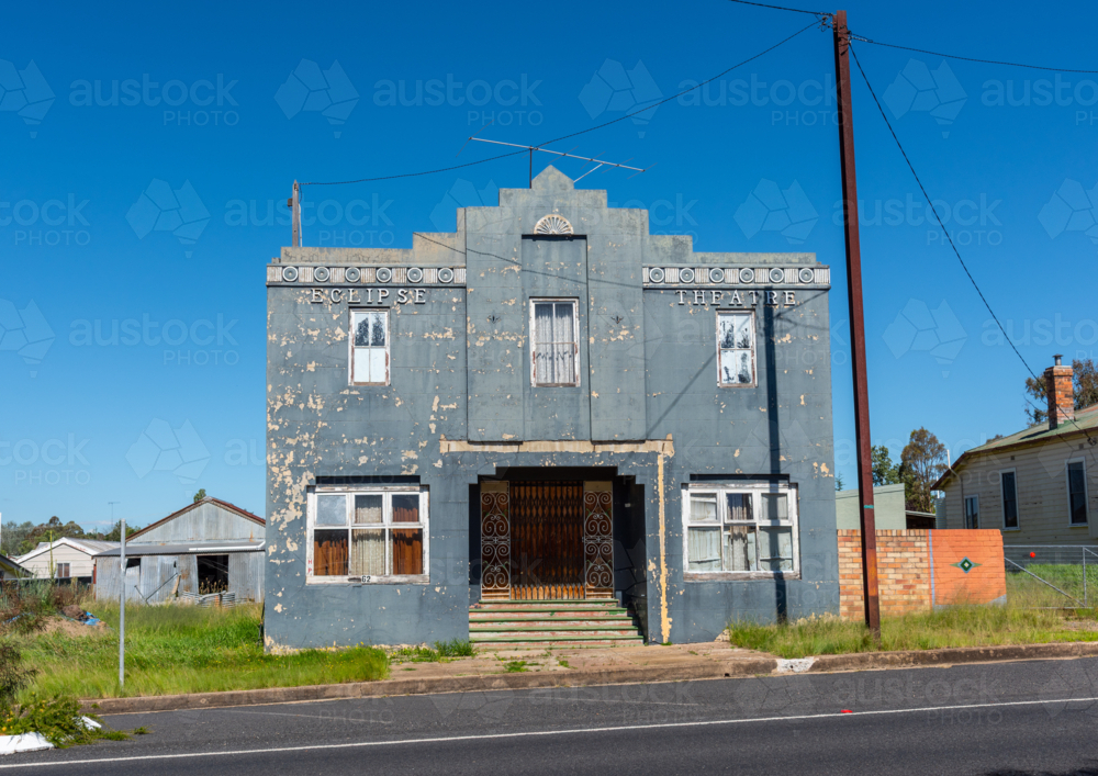 The old Eclipse Theatre in Deepwater, Northern New South Wales - Australian Stock Image