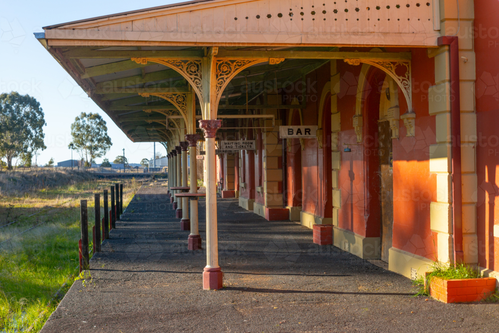 The old Glen Innes Railway Station - Australian Stock Image