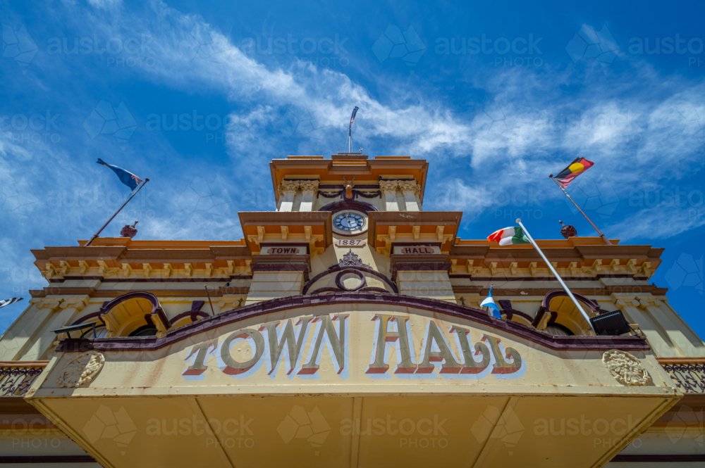 The old Glen Innes Town Hall - Australian Stock Image