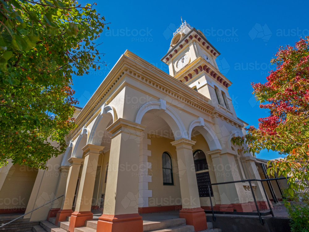 The old Post Office at Tenterfield in autumn - Australian Stock Image