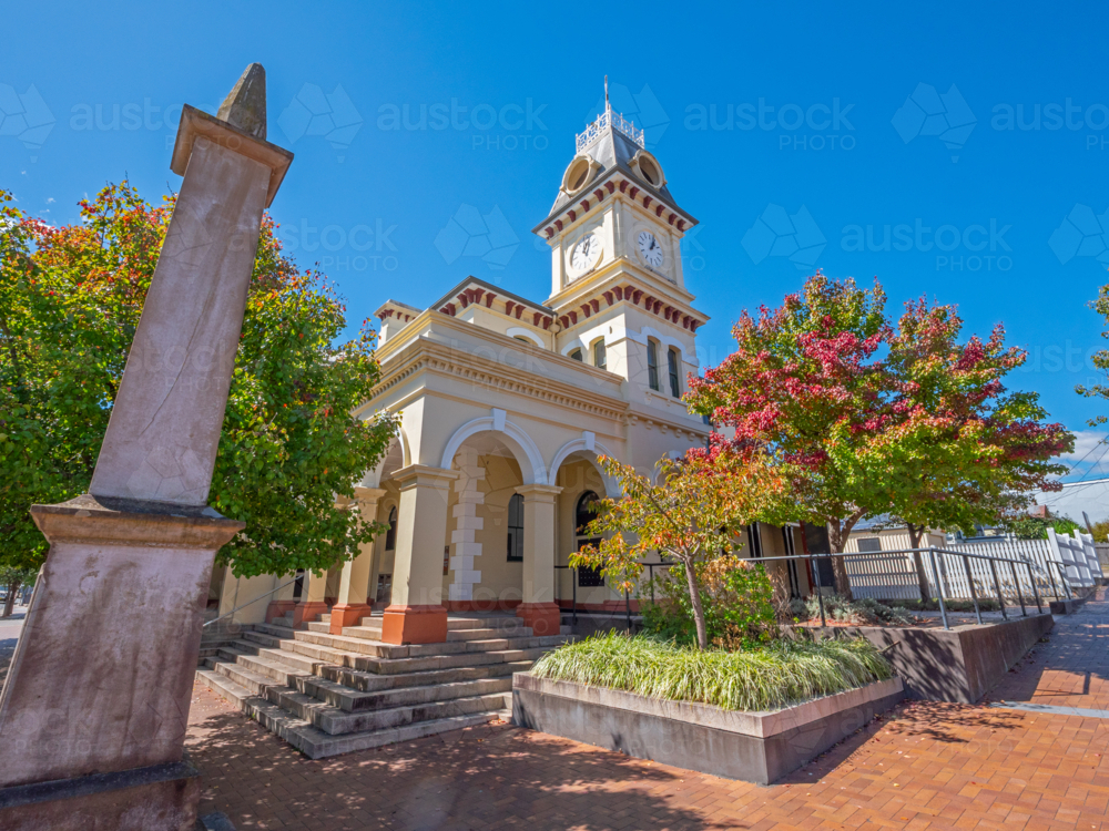 The old Post Office at Tenterfield in autumn - Australian Stock Image