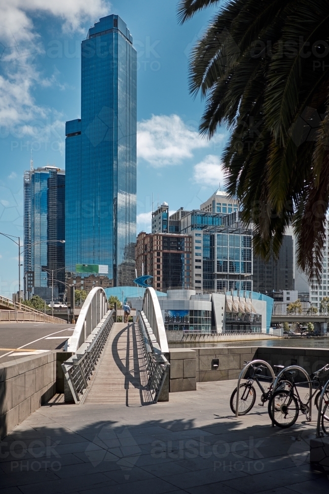 Image of The Rialto Building shot from South Bank - Austockphoto
