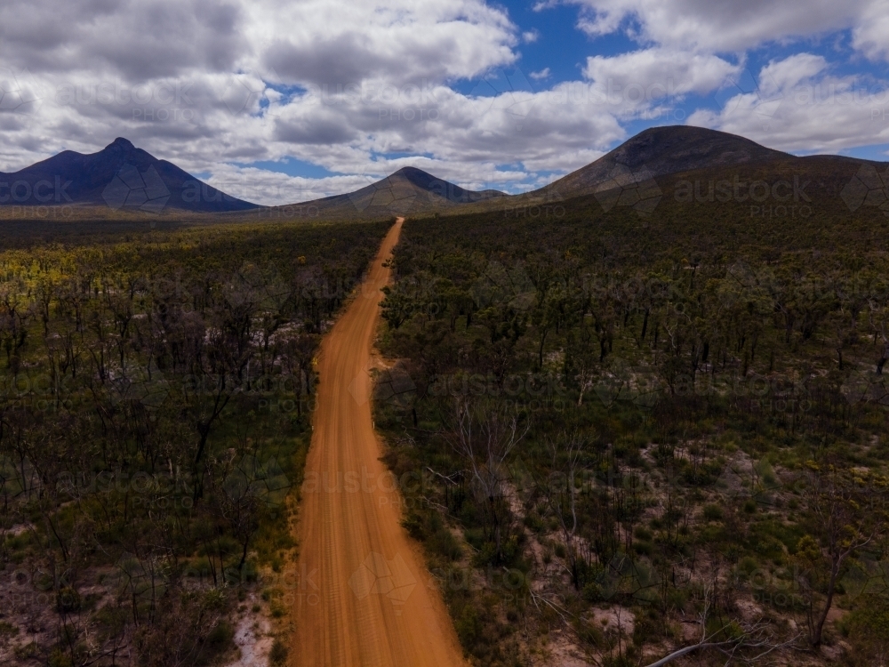 The road in to Bluff Knoll - Australian Stock Image