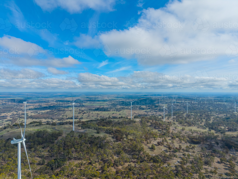 The Sapphire Wind Farm between Inverell and Glen Innes - Australian Stock Image