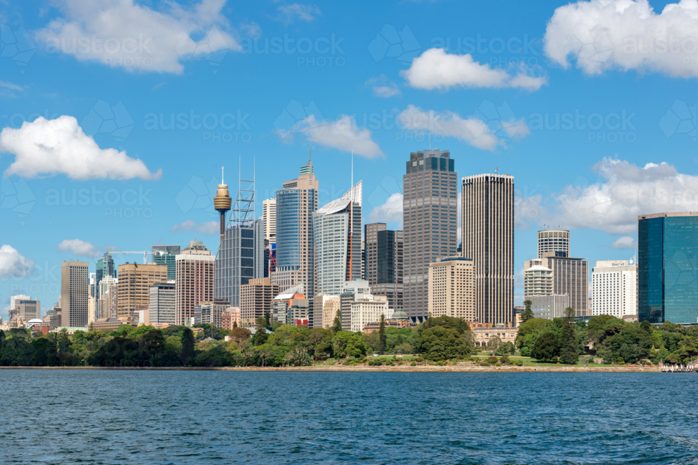 The Skyline of Australia's biggest City Sydney Australia - Australian Stock Image