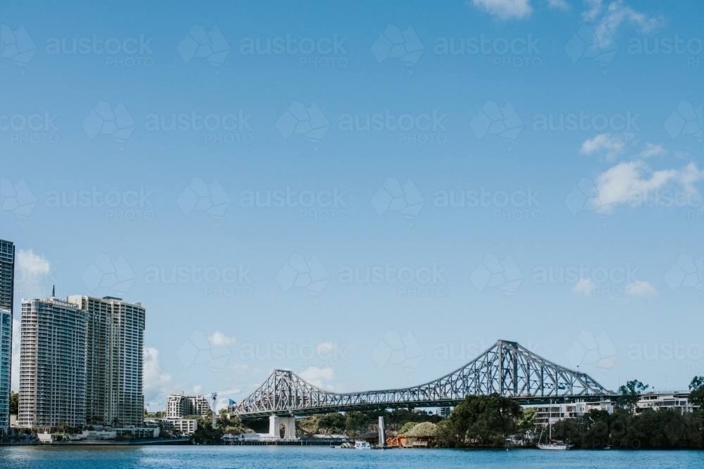 The Story Bridge over the Brisbane River - Australian Stock Image