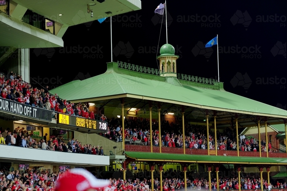 The Sydney Cricket Ground Ladies Pavilion during a Sydney Swans game - Australian Stock Image