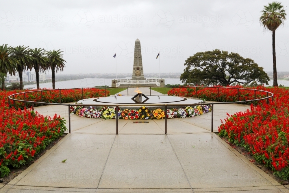 Image of The War Memorial in Kings Park, Perth. Austockphoto