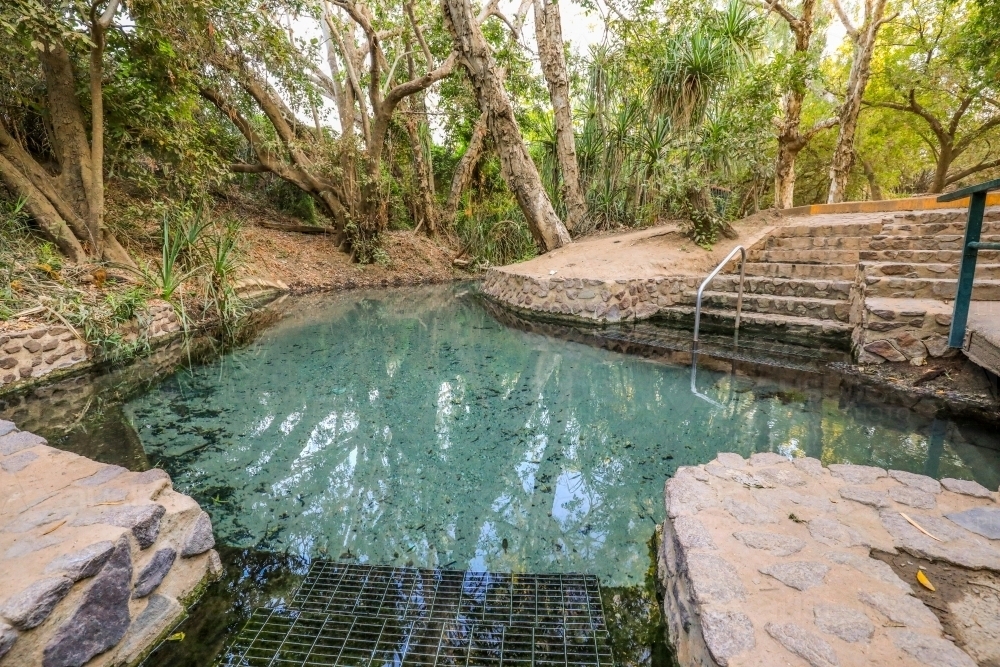 Thermal pool at Katherine hot springs - Australian Stock Image