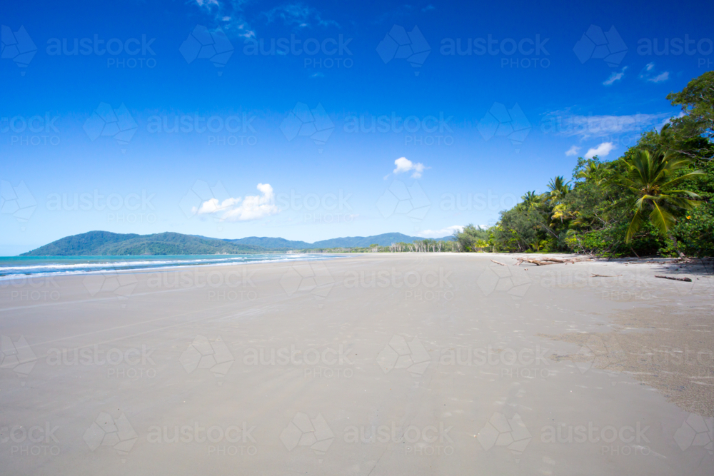 Thornton Beach near Cape Tribulation in the Daintree, Queensland, Australia - Australian Stock Image