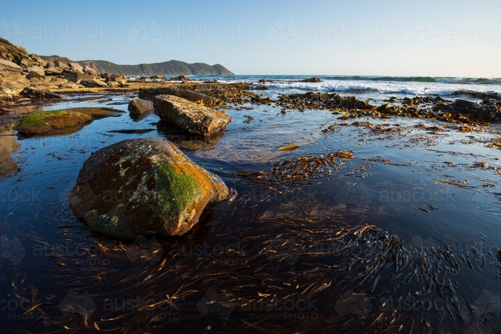Tidal Rocks Image of Tidal Rock Pools at South Cape Bay - Austockphoto