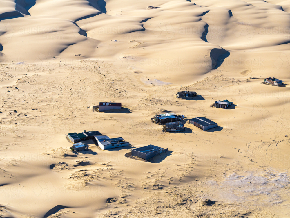 Tin City, Stockton Beach - Australian Stock Image